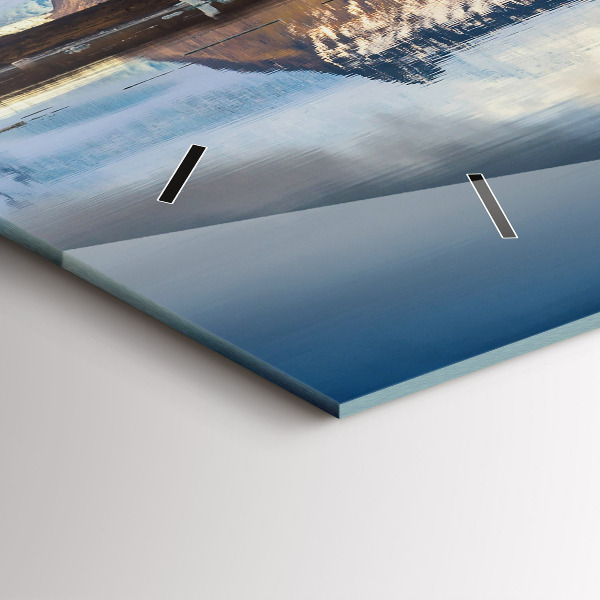 Ceas orizontale de perete din sticlă Lacul Jokulsarlon Islanda