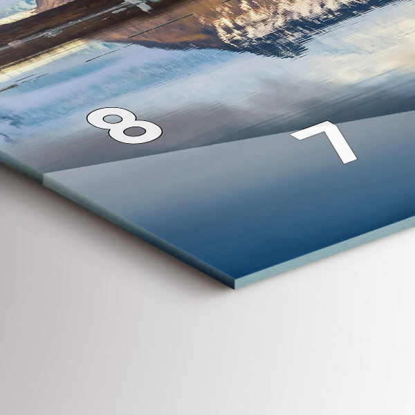 Ceas orizontale de perete din sticlă Lacul Jokulsarlon Islanda