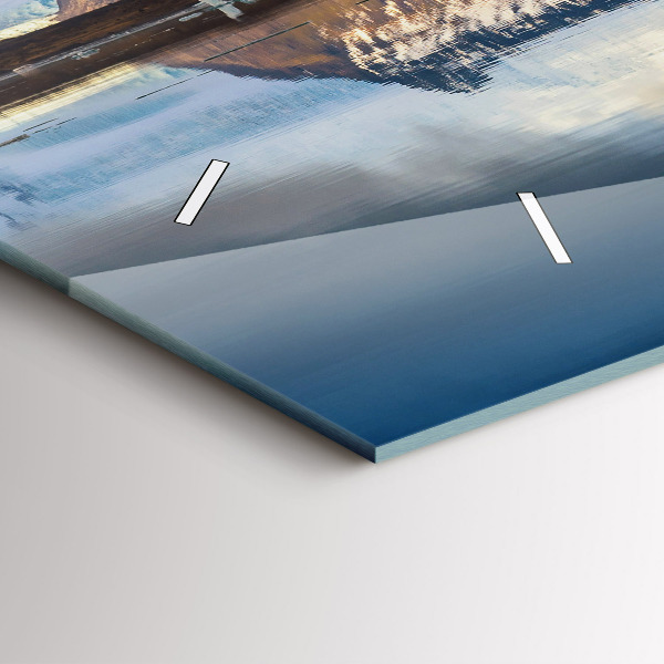 Ceas orizontale de perete din sticlă Lacul Jokulsarlon Islanda