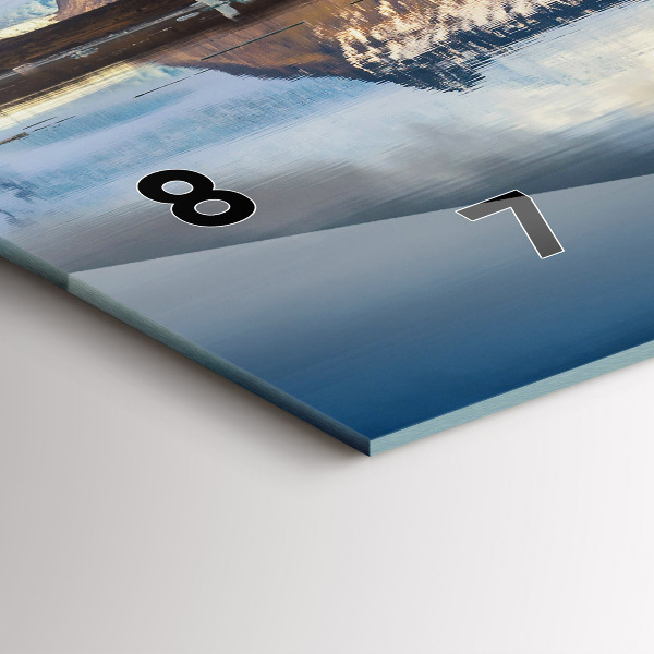 Ceas orizontale de perete din sticlă Lacul Jokulsarlon Islanda