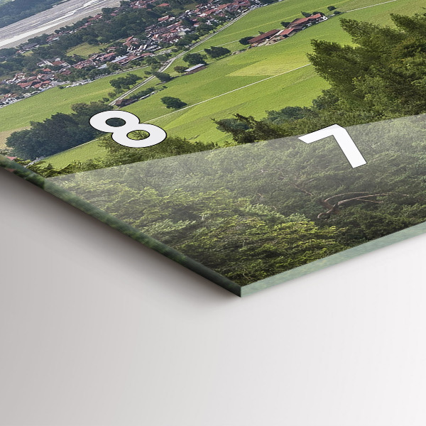 Ceas orizontale de perete din sticlă Castelul Neuschwanstein