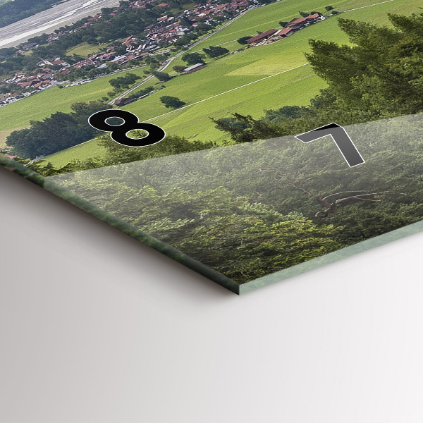 Ceas orizontale de perete din sticlă Castelul Neuschwanstein