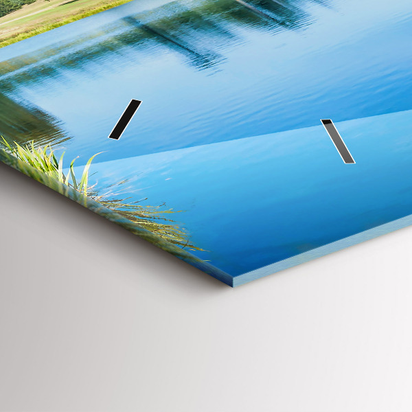 Ceas orizontale de perete din sticlă Castelul Leeds