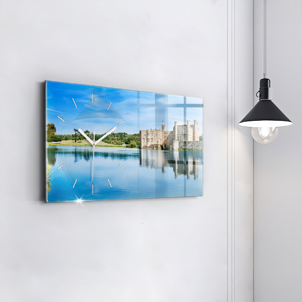 Ceas orizontale de perete din sticlă Castelul Leeds
