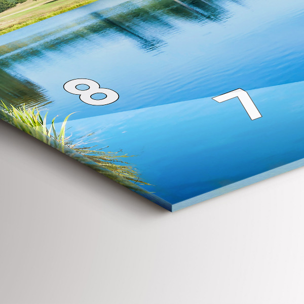 Ceas orizontale de perete din sticlă Castelul Leeds