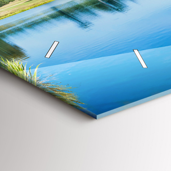 Ceas orizontale de perete din sticlă Castelul Leeds