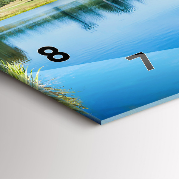 Ceas orizontale de perete din sticlă Castelul Leeds