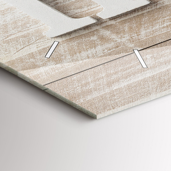 Ceas orizontale de perete din sticlă Inscripția casei