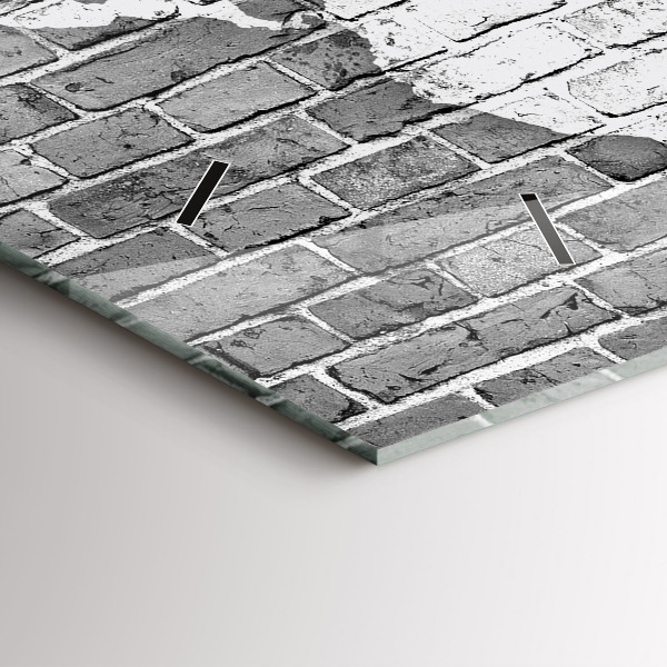 Ceas orizontale de perete din sticlă Harta lumii pe perete