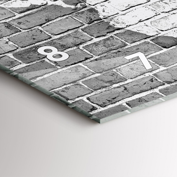 Ceas orizontale de perete din sticlă Harta lumii pe perete