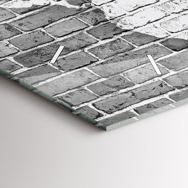 Ceas orizontale de perete din sticlă Harta lumii pe perete