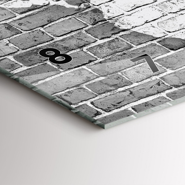 Ceas orizontale de perete din sticlă Harta lumii pe perete