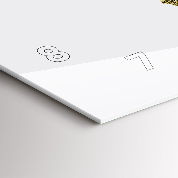 Ceas orizontale de perete din sticlă Harta lumii