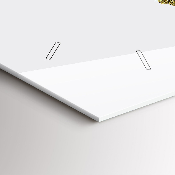 Ceas orizontale de perete din sticlă Harta lumii