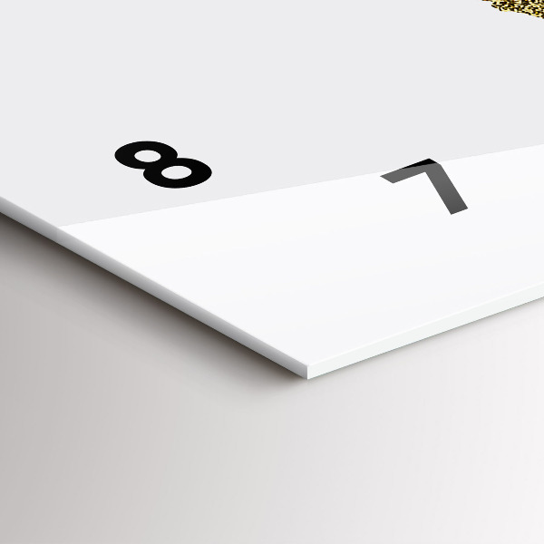 Ceas orizontale de perete din sticlă Harta lumii