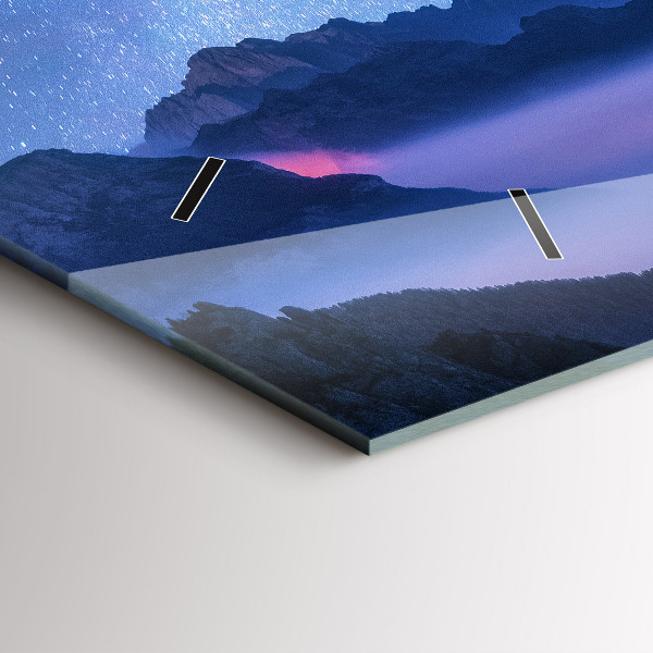 Ceas orizontale de perete din sticlă Calea lactee