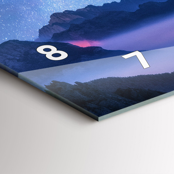 Ceas orizontale de perete din sticlă Calea lactee