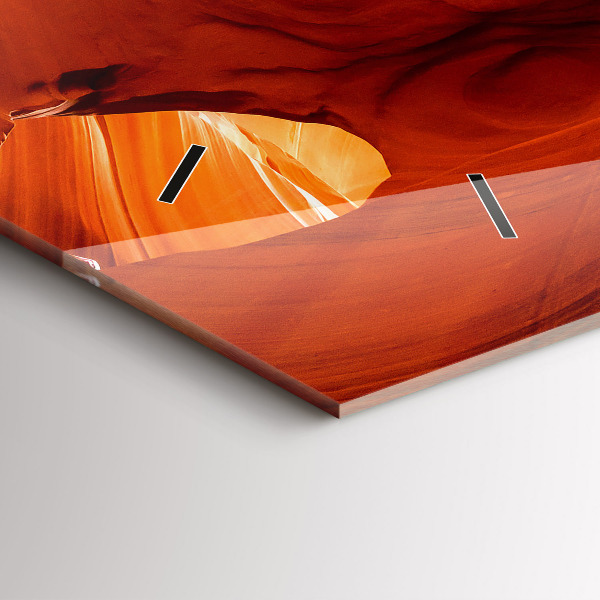 Ceas orizontale de perete din sticlă Canion