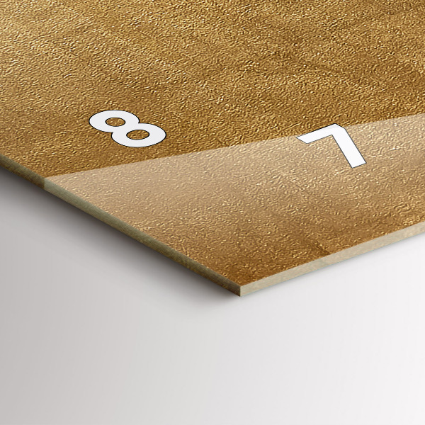 Ceas orizontale de perete din sticlă Panza decorativa