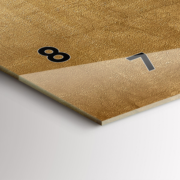 Ceas orizontale de perete din sticlă Panza decorativa