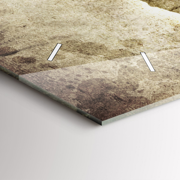 Ceas orizontale de perete din sticlă Harta lumii