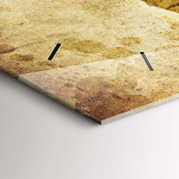 Ceas orizontale de perete din sticlă Harta lumii vechi