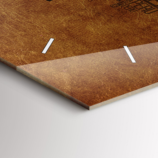 Ceas orizontale de perete din sticlă Harta cu numele țărilor