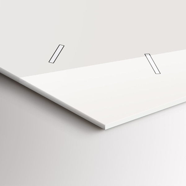 Ceas orizontale de perete din sticlă Fazele lunii