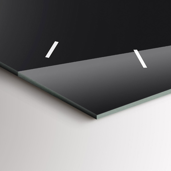 Ceas orizontale de perete din sticlă Fazele lunii