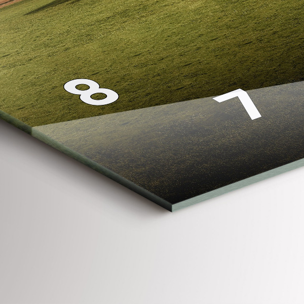 Ceas orizontale de perete din sticlă Stonehenge Nimbostratus