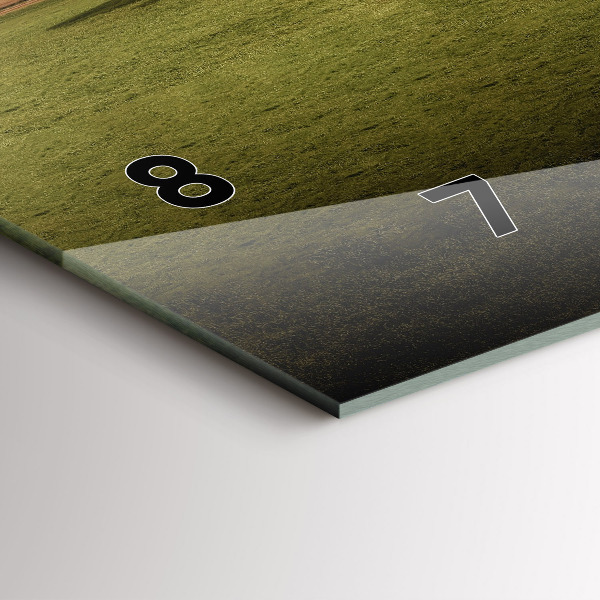 Ceas orizontale de perete din sticlă Stonehenge Nimbostratus