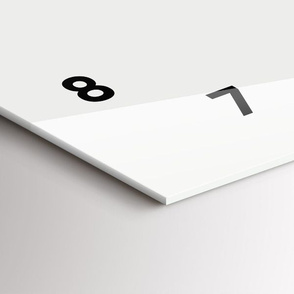 Ceas orizontale de perete din sticlă Desen cursa de ciclism