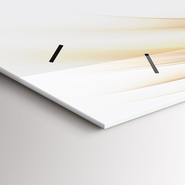 Ceas orizontale de perete din sticlă Abstracția aurie