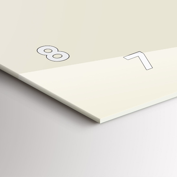 Ceas orizontale de perete din sticlă Cerb abstract