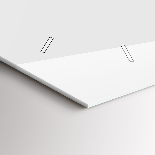 Ceas orizontale de perete din sticlă Urs din desene animate