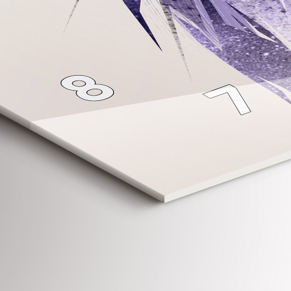 Ceas orizontale de perete din sticlă Pasăre de prădăre