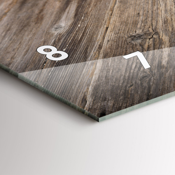 Ceas orizontale de perete din sticlă Inima culinară a Italiei