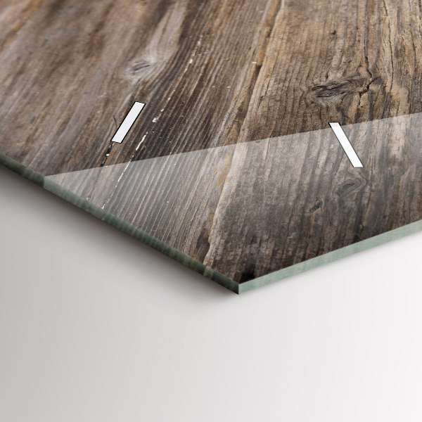 Ceas orizontale de perete din sticlă Inima culinară a Italiei