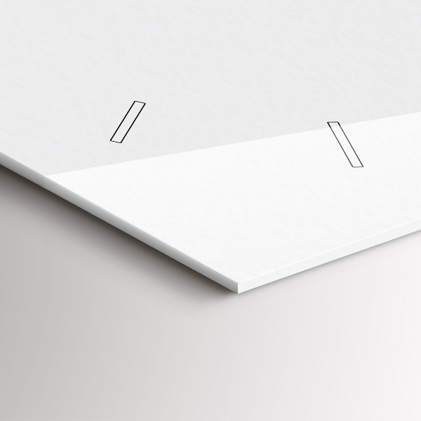 Ceas orizontale de perete din sticlă Femeie la modă