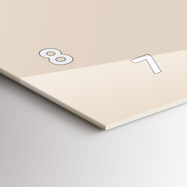 Ceas orizontale de perete din sticlă Bărbat cu pipă