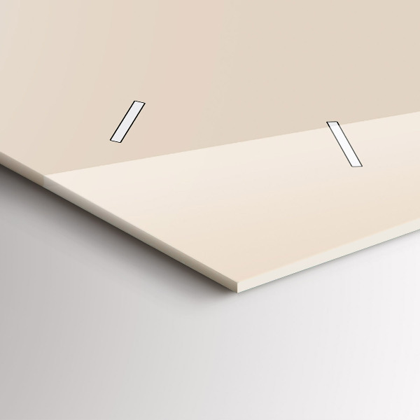 Ceas orizontale de perete din sticlă Cap de lup