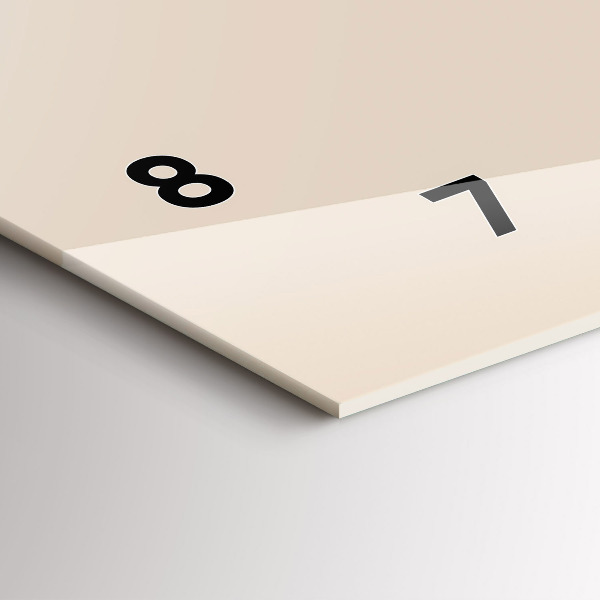 Ceas orizontale de perete din sticlă Cap de lup