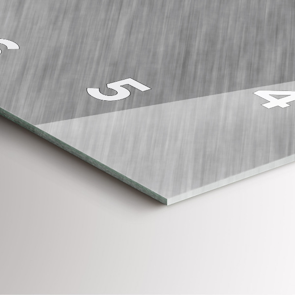 Ceas pătrat de perete din sticlă Perete metalic