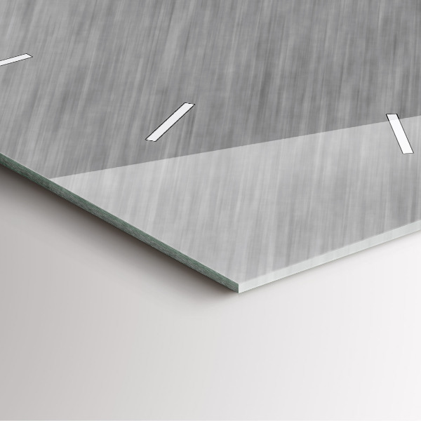 Ceas pătrat de perete din sticlă Perete metalic