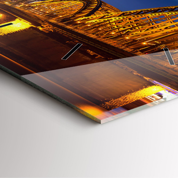 Ceas pătrat de perete din sticlă Pod din Germania