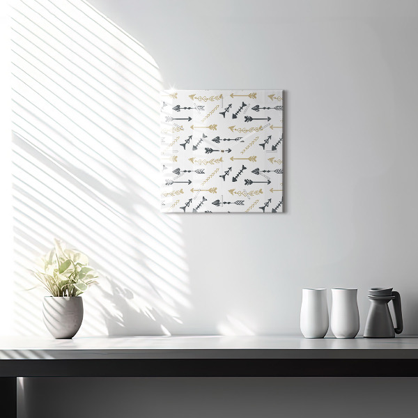 Ceas pătrat de perete din sticlă Model geometric hipster