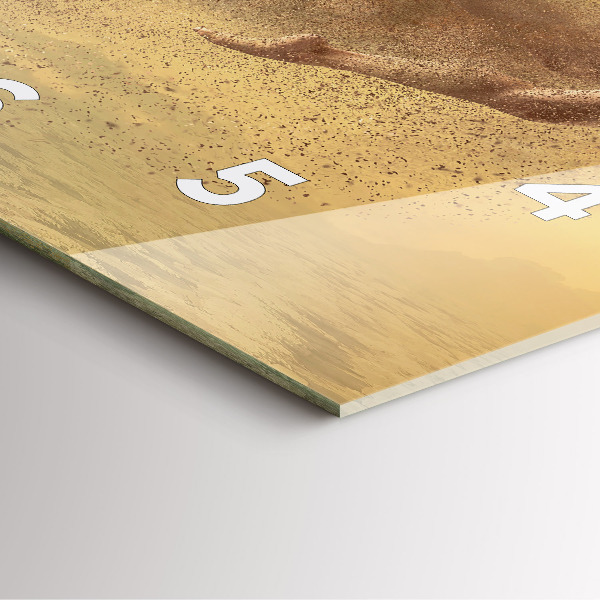 Ceas pătrat de perete din sticlă Femeie în siluetă