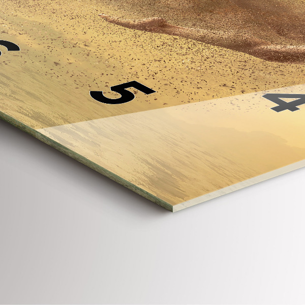 Ceas pătrat de perete din sticlă Femeie în siluetă