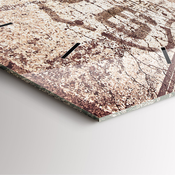 Ceas pătrat de perete din sticlă Route 66 SUA