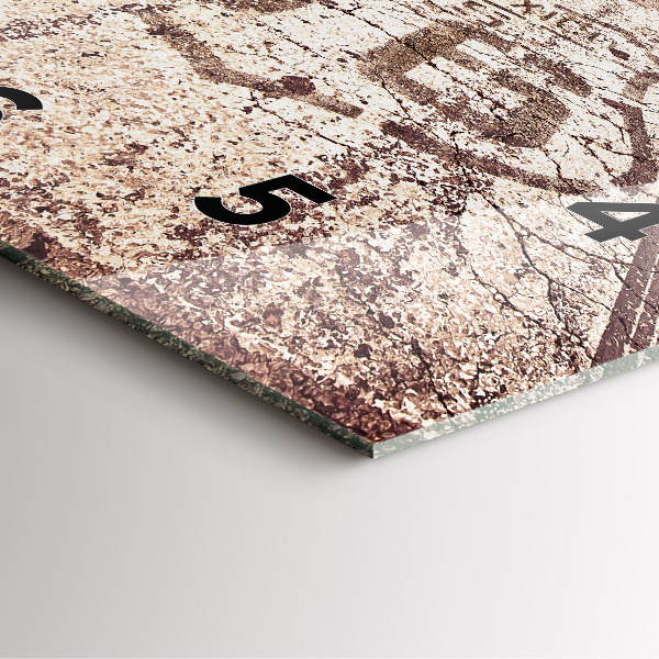 Ceas pătrat de perete din sticlă Route 66 SUA